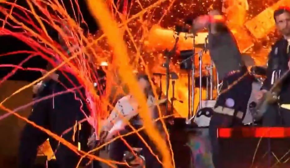 Michael J. Fox con Coldplay
