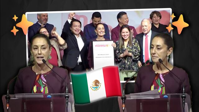 Claudia Sheinbaum en su registro como precandidata presidencial