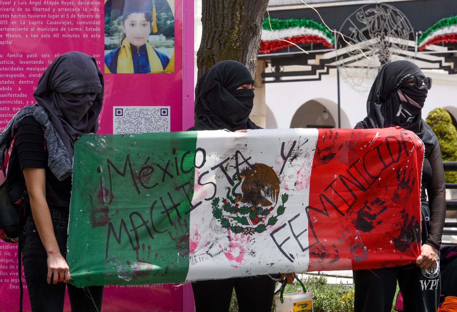 Protesta contra la violencia feminicida
