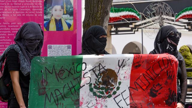 Protesta contra la violencia feminicida