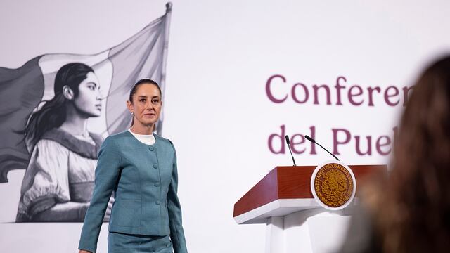 Claudia Sheinbaum en conferencia mañanera