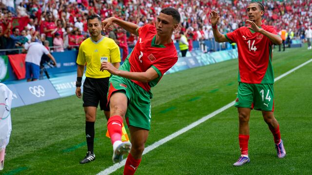 Marruecos se fue arriba al marcador por dos goles ante Argentina