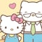 8 dibujos de Hello Kitty con su papá para colorear por el Día del Padre