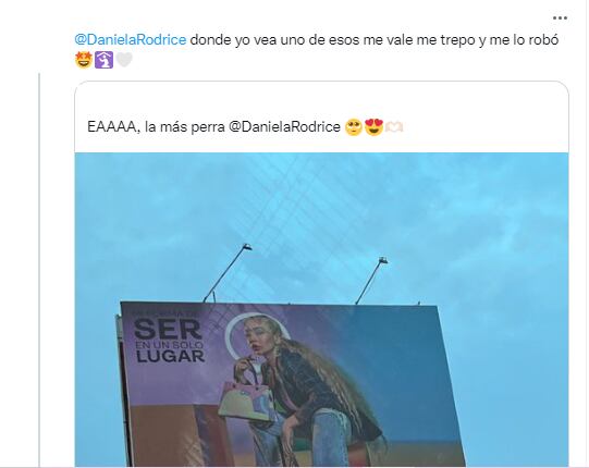 Daniela Rodrice celebra publicidad con Liverpool.