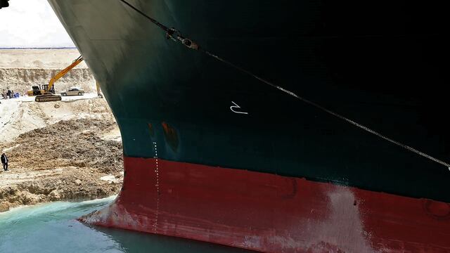 Ever Given en el Canal de Suez