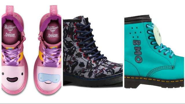 Princesa Dulce, Marceline y BMO, protagonizan los nuevos diseños de Dr. Martens.