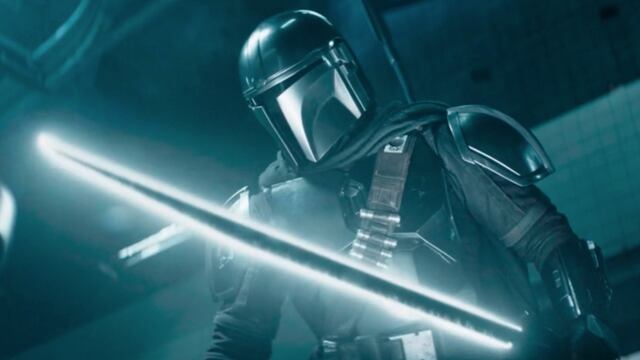 El Mandaloriano con el Darksaber