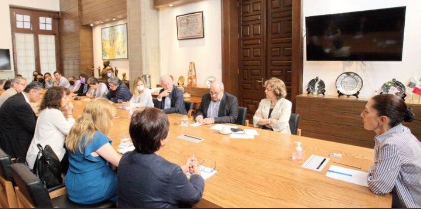 Claudia Sheinbaum, CAMe, Edomex se reúnen con expertos para analizar causas de Contingencia Ambiental.