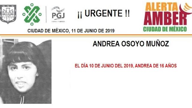 Andrea Osoyo tiene 16 años