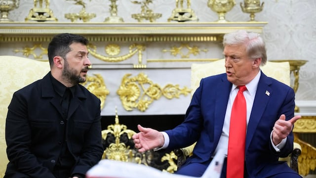 Volodímir Zelenski y Donald Trump en la Casa Blanca