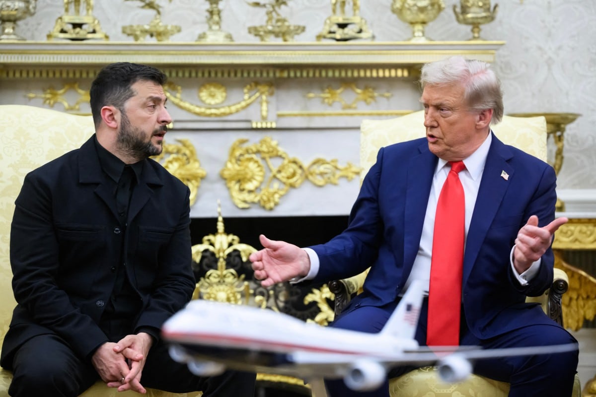 Volodímir Zelenski y Donald Trump en la Casa Blanca