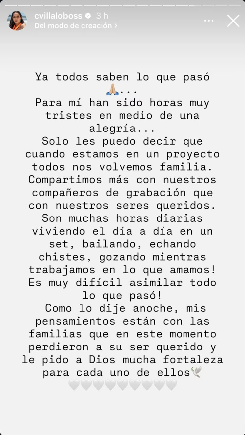 Carmen Villalobos condena ataque durante grabaciones de Sin senos sí hay paraíso