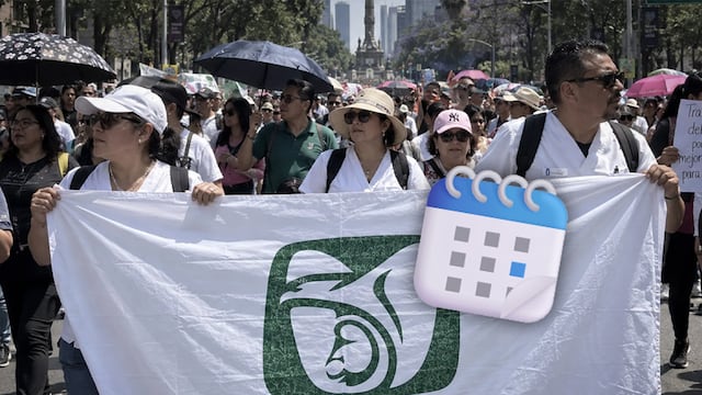 El 14 de octubre habrá nueva marcha de trabajadores del IMSS en CDMX