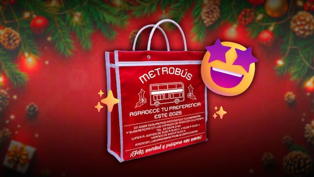 Metrobús CDMX y su bolsa navideña