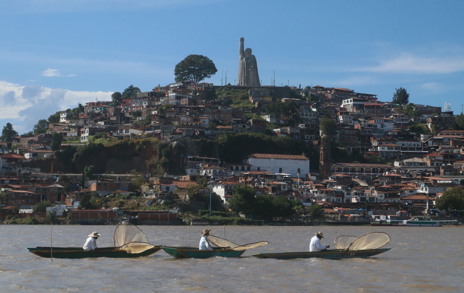 Lago de Janitzio antes de secarse