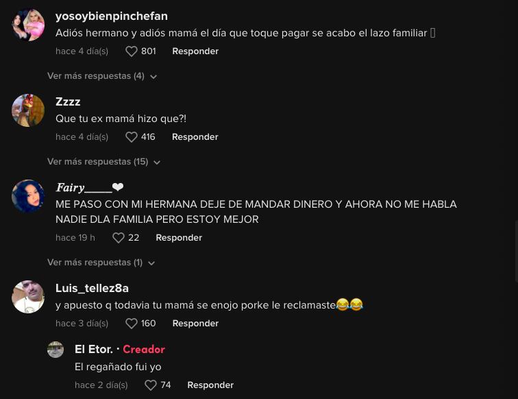 Usuarios responden al video