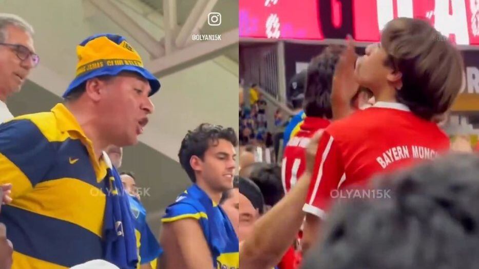 Aficionados de Boca Juniors no conocen límites y se enfrentan a un niño del Bayern Múnich