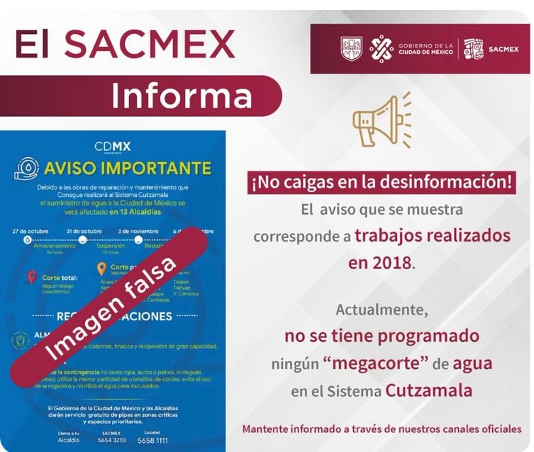 Captura de pantalla SACMEX