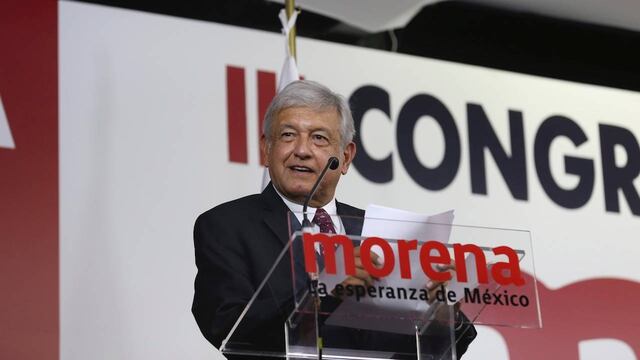 El presidente nacional de Morena, Andrés Manuel López Obrador.
