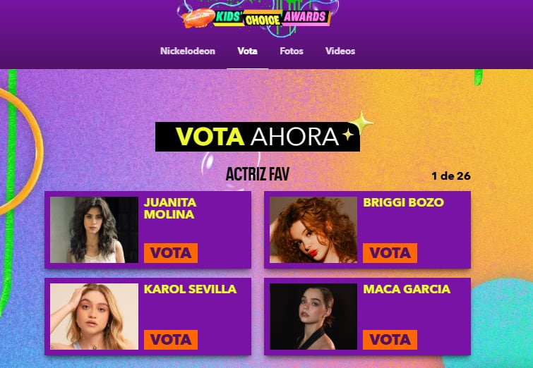 ¿Cómo votar en los Kids Choice Awards 2024 México?