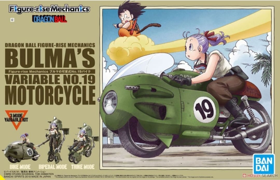 Recrean motocicleta de Bulma de Dragon Ball