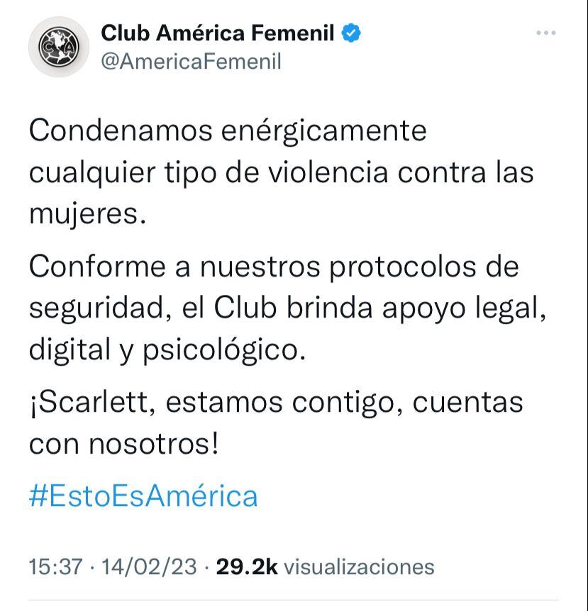 Club América Femenil.