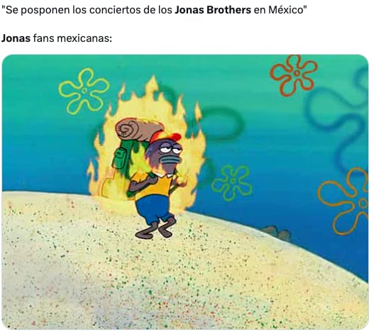 Los memes de la cancelación de los conciertos de los Jonas Brothers en México