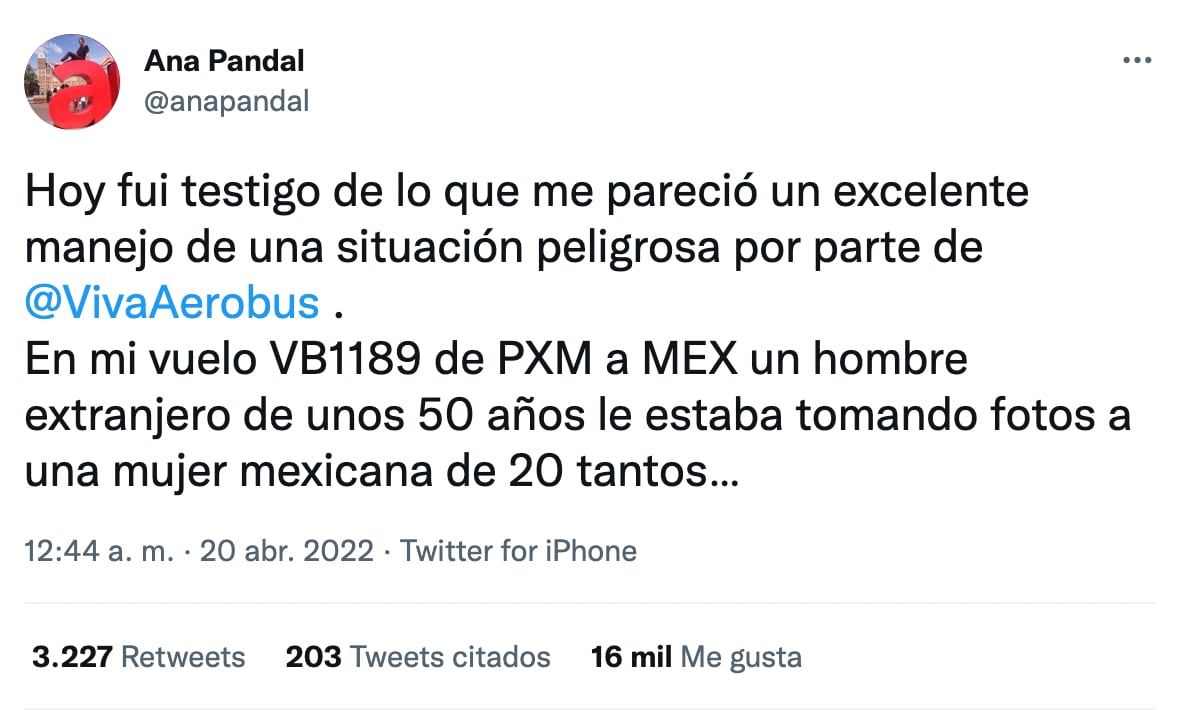 Usuaria celebra acción de Viva Aerobus