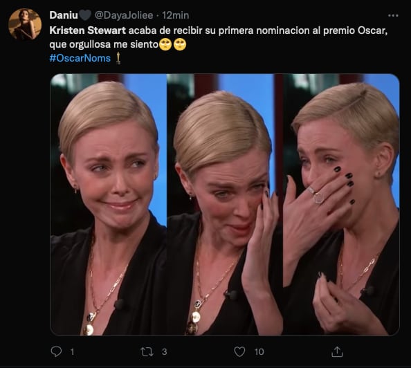 Reacciones en redes por nominación de Kristen Stewart al Óscar 2022