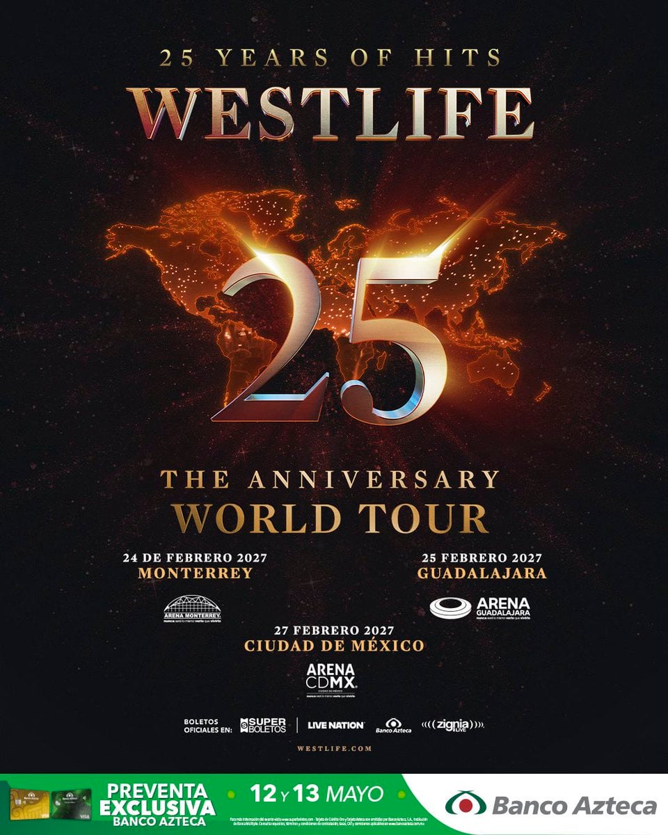 Westlife regresa a México: fechas y boletos del Anniversary World Tour