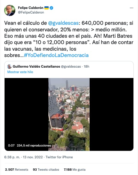 Marcha por el INE, se pelean por la cifra real de asistentes