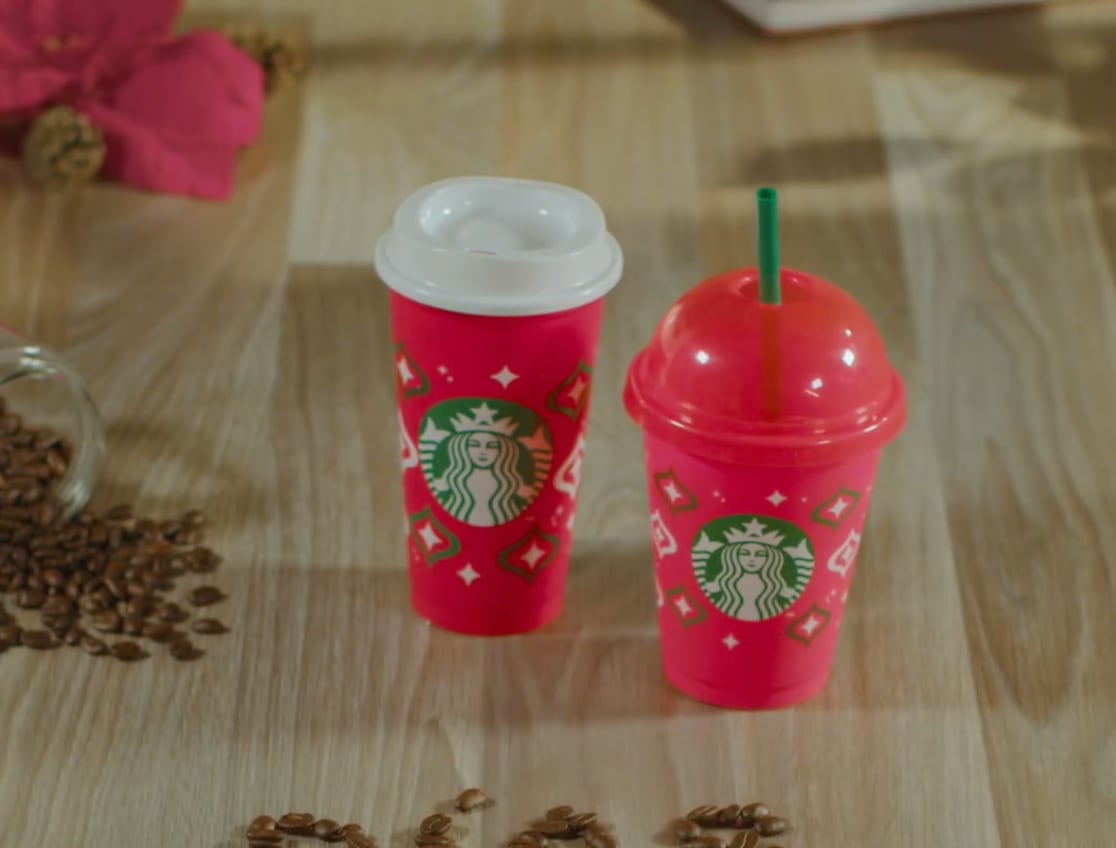 Vaso reusable de Navidad 2023 en Starbucks