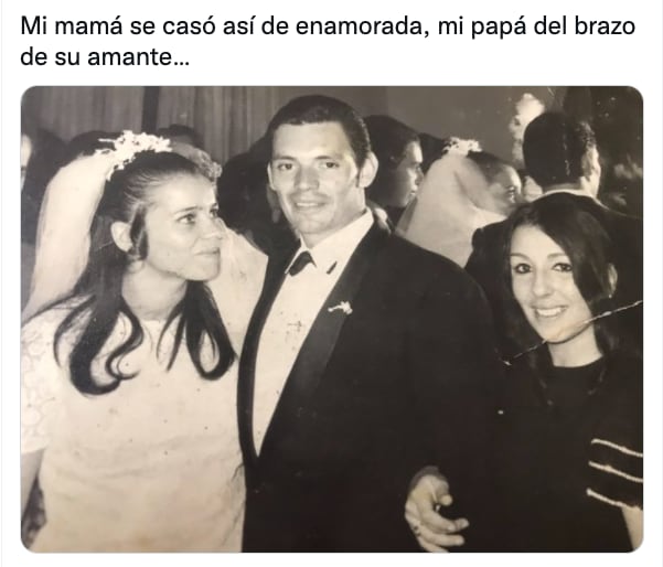 Amante aparece en la boda del esposo