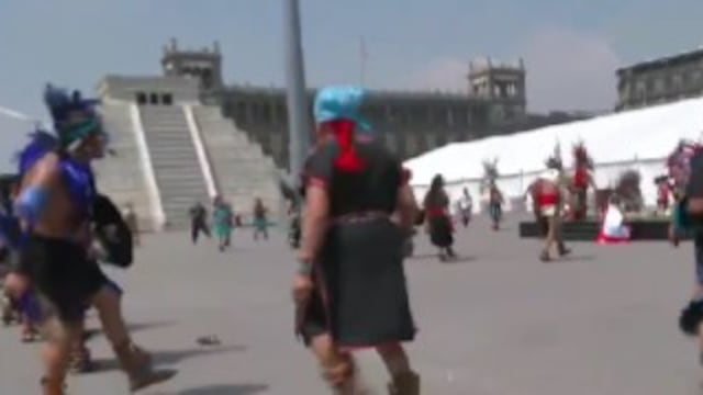 México-Tenochtitlan: Danzantes toman el Zócalo de CDMX por su celebración
