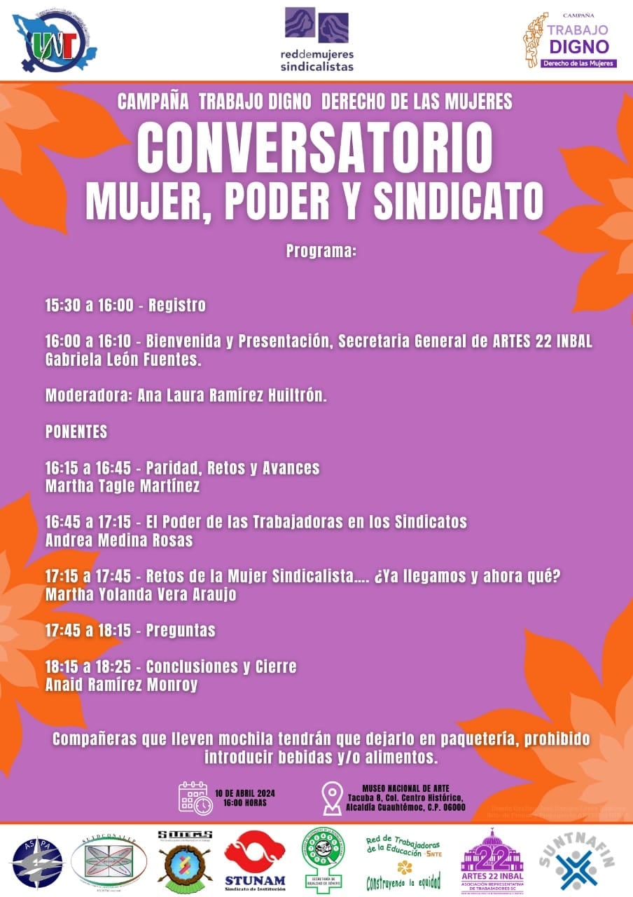 CONVERSATORIO “MUJER, PODER Y SINDICATO”