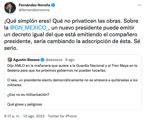 Gerardo Fernández Noroña aclara si se debe modificar la Constitución para que la Guardia Nacional dependa de la Sedena