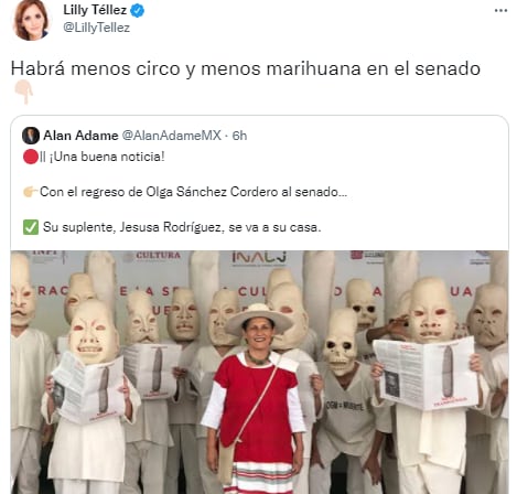 Lily Téllez sobre Jesusa Rodríguez