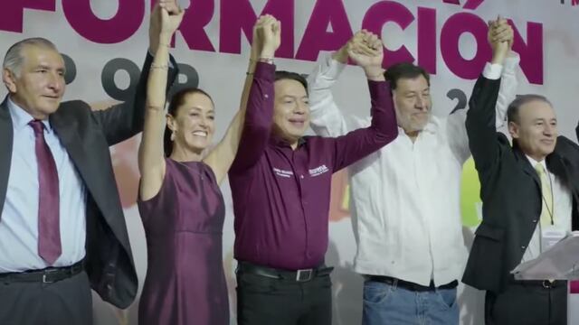 Claudia Sheinbaum sonriendo fue la elegida para ser la candidata en las elecciones 2024