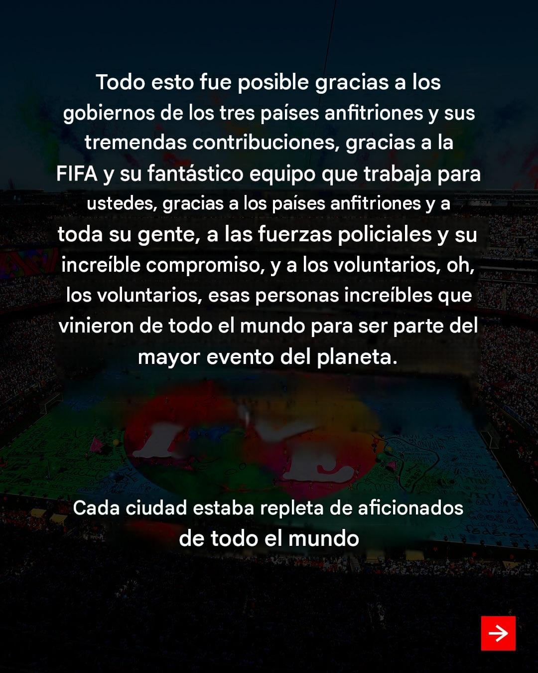 Gianni Infantino responde a las crítica del Mundial 2026 (traducida).
