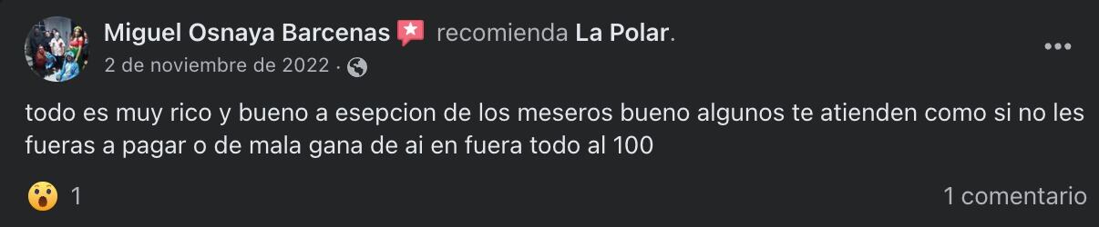 La Polar: meseros eran acusados de golpear a clientes desde 2016