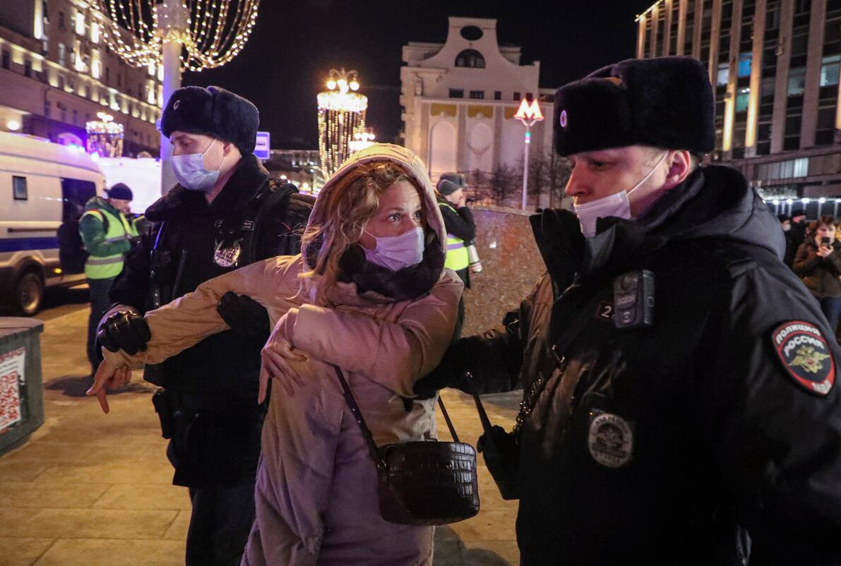 Detenciones en Rusia por manifestaciones en contra de la guerra con Ucrania /EFFE
