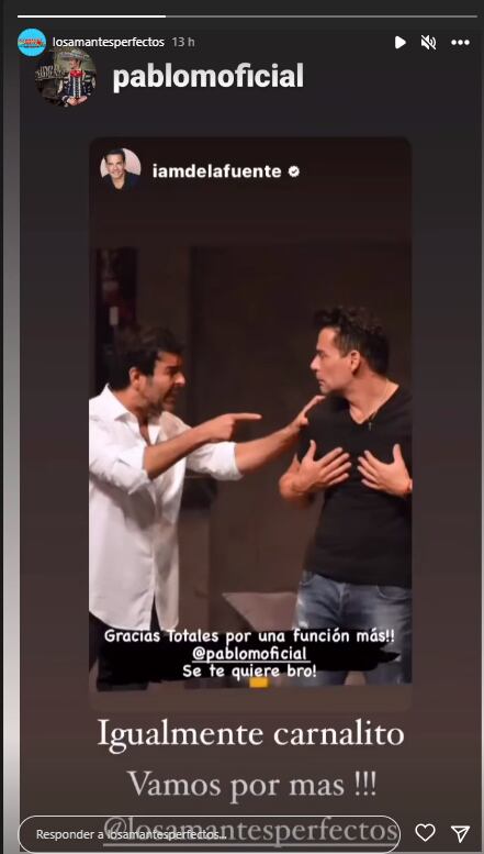 Pablo Montero y Cristián de la Fuente se muestran más amigos que nunca.