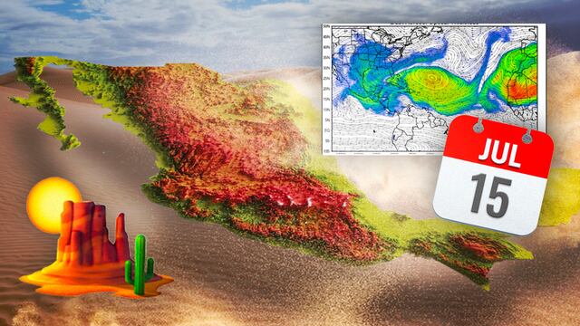 Polvo del Sahara cuando llega a México
