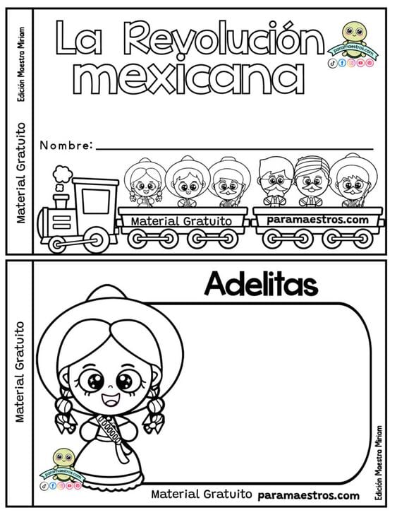 Dibujos de Adelita para colorear por el 20 de noviembre