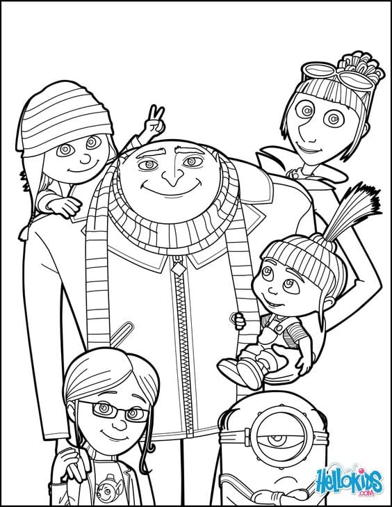 Dibujos de Mi Villano Favorito 4 para colorear
