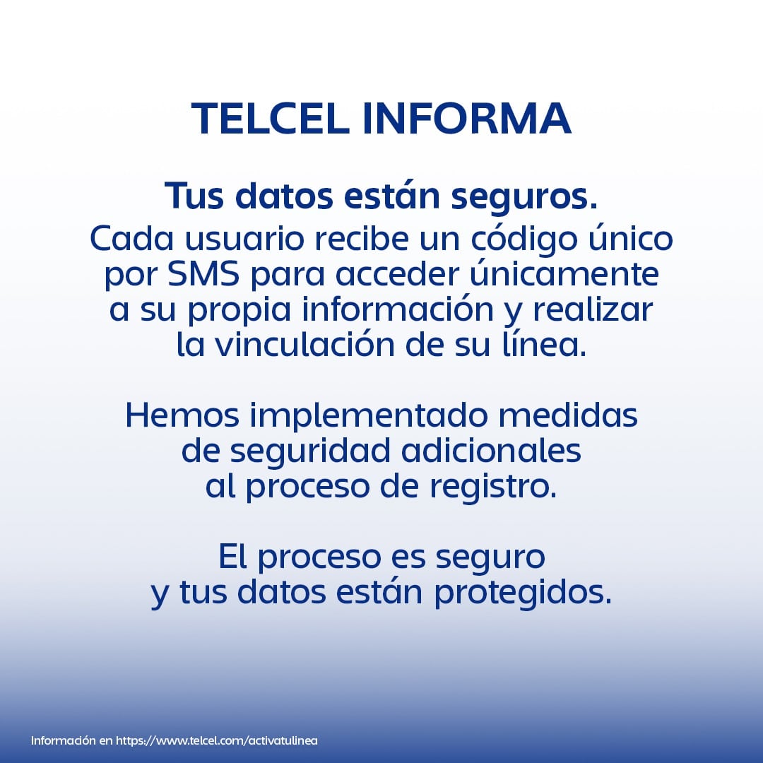 Telcel niega filtración de datos en registro de líneas celulares