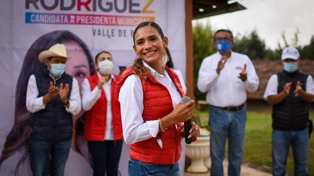 Zudikey Rodríguez en campaña por Valle de Bravo