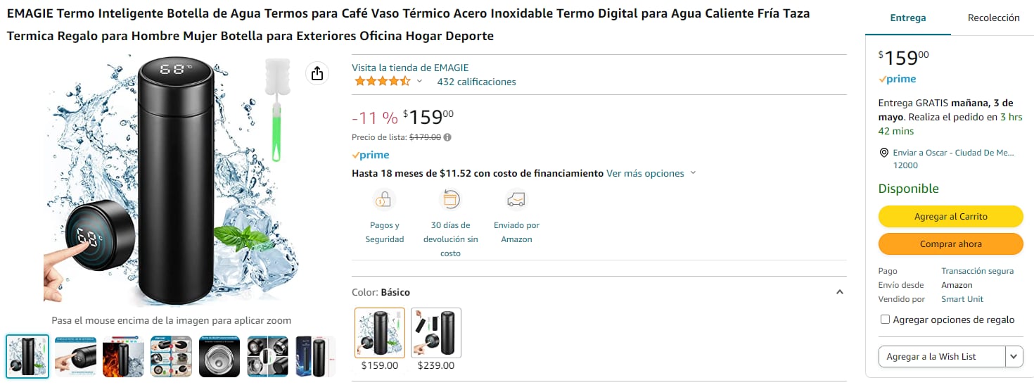 Termo, idea de regalo barato para el Día del Maestro