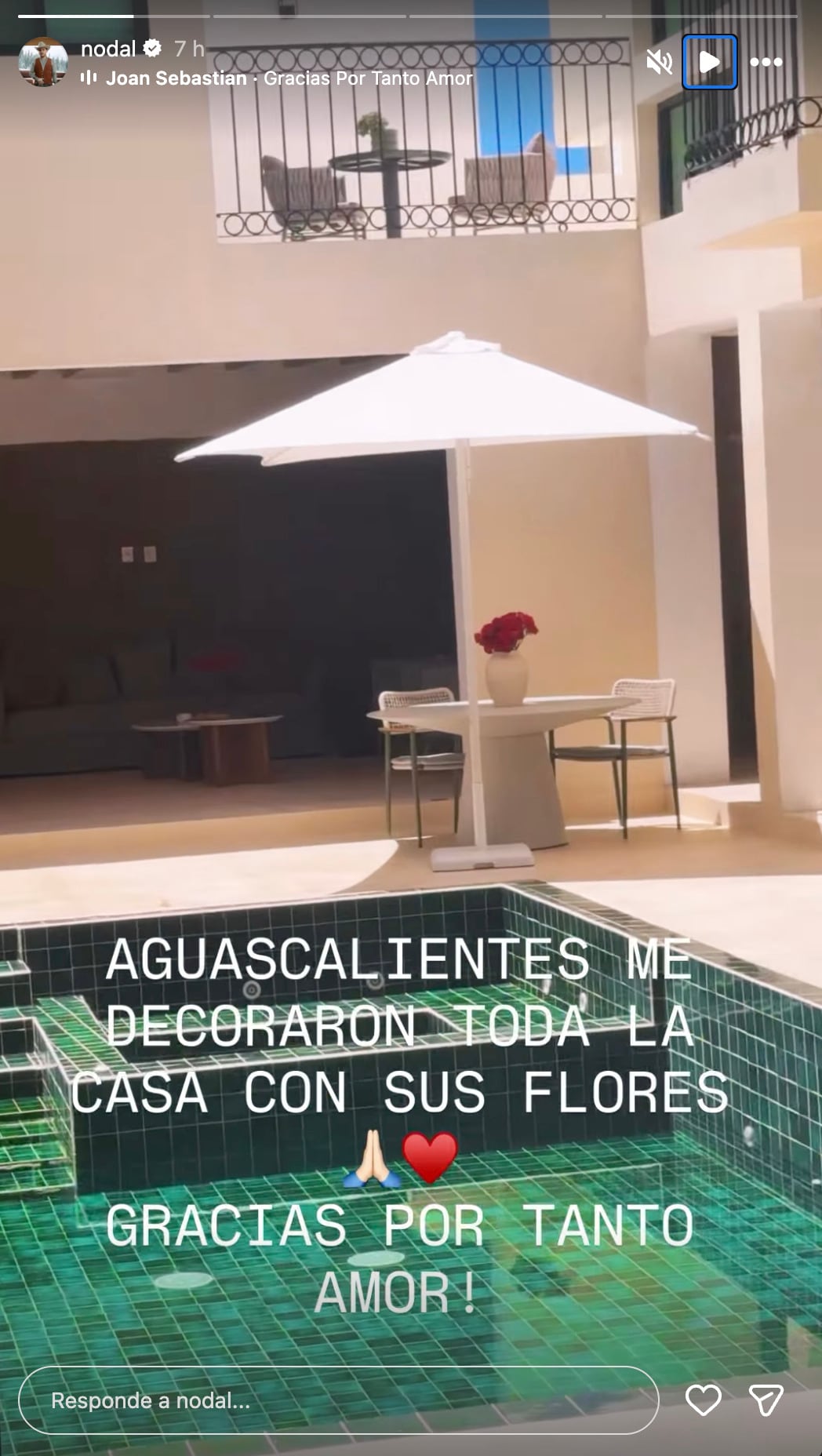 Christian Nodal comparte fotos de su casa en Instagram