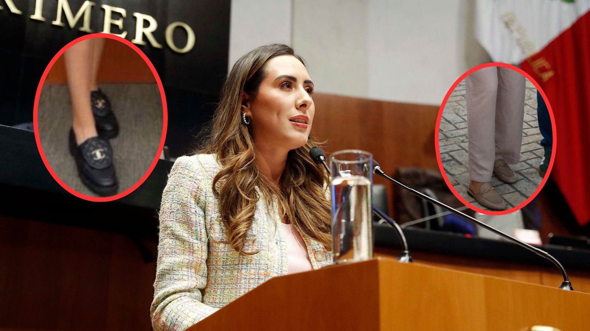 Cecilia Guadiana, de Morena, es exhibida con mocasines Gucci